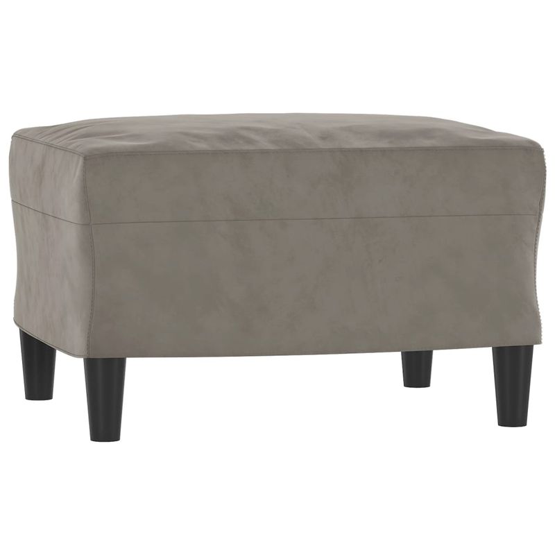 Casa si Gradina - Mobilier - Seturi de mobilier - Seturi living - Set de canapele cu perne, 3 piese, gri deschis, catifea - Infinity.ro