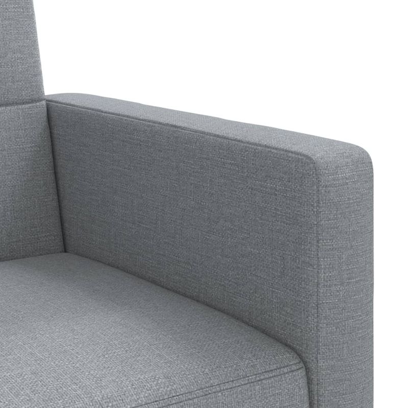 Casa si Gradina - Mobilier - Canapele si coltare - Canapele - Canapea extensibila cu cotiere, gri deschis, textil - Infinity.ro