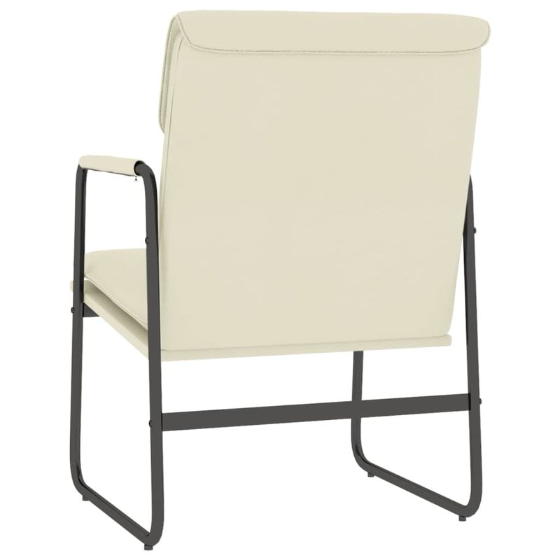 Casa si Gradina - Mobilier - Scaune si fotolii - Scaune - Scaun de relaxare, crem, 55x64x80 cm, piele artificiala - Infinity.ro
