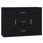 Casa si Gradina - Mobilier - Comode si corpuri - Comode - Servanta, negru, 91x29,5x65 cm, lemn prelucrat - Infinity.ro
