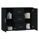 Casa si Gradina - Mobilier - Comode si corpuri - Comode - Servanta, negru, 91x29,5x65 cm, lemn prelucrat - Infinity.ro
