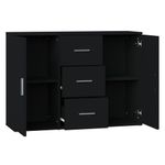 Casa si Gradina - Mobilier - Comode si corpuri - Comode - Servanta, negru, 91x29,5x65 cm, lemn prelucrat - Infinity.ro