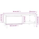 Casa si Gradina - Mobilier - Mese si birouri - Masute de cafea - Masuta de cafea, negru, 90x50x36,5 cm, lemn compozit - Infinity.ro