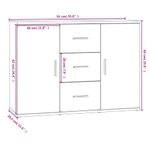 Casa si Gradina - Mobilier - Comode si corpuri - Comode - Servanta, negru, 91x29,5x65 cm, lemn prelucrat - Infinity.ro