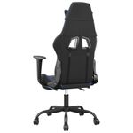 Casa si Gradina - Mobilier - Scaune si fotolii - Scaune - Scaun de gaming cu suport picioare, negru/albastru, piele eco - Infinity.ro