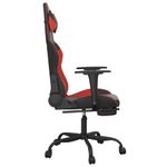 Casa si Gradina - Mobilier - Scaune si fotolii - Scaune - Scaun de gaming cu suport picioare, negru/rosu, piele ecologica - Infinity.ro