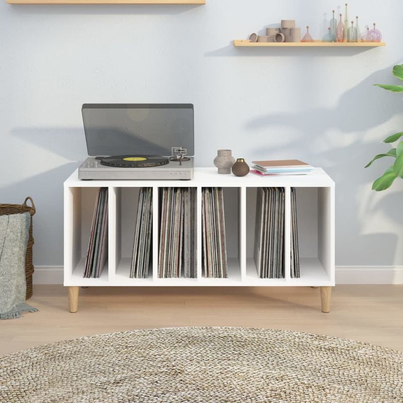 Casa si Gradina - Mobilier - Comode si corpuri - Comode - Comoda discuri, alb, 100x38x48 cm, lemn prelucrat - Infinity.ro