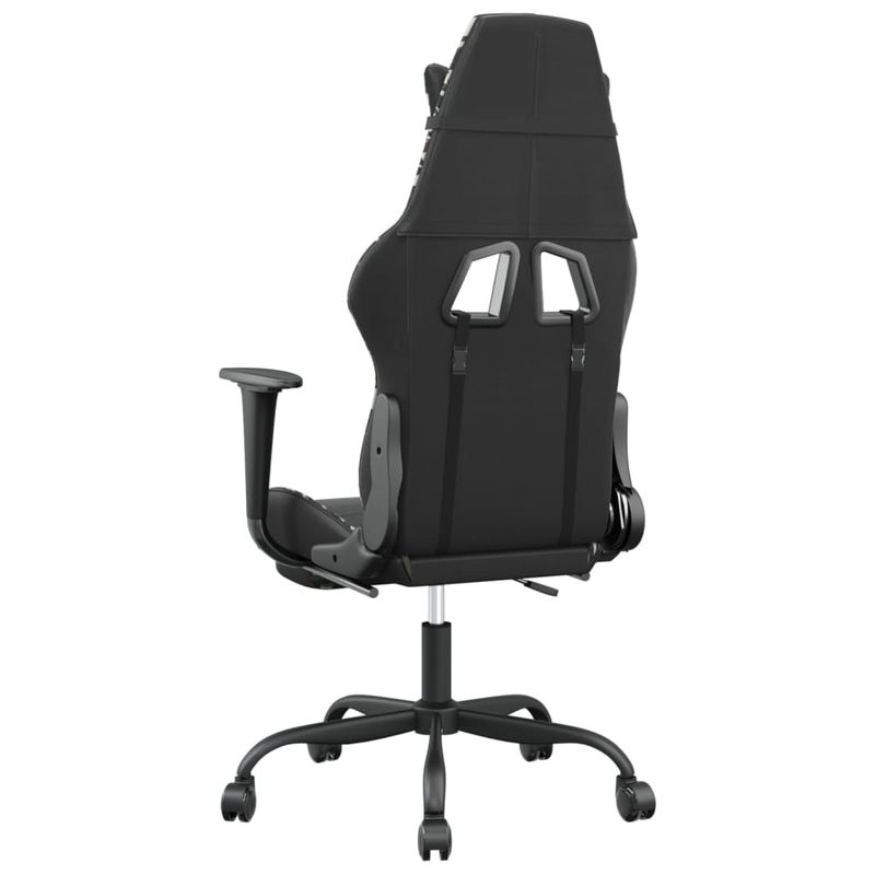 Casa si Gradina - Mobilier - Scaune si fotolii - Scaune - Scaun de gaming cu suport picioare, negru/camuflaj, piele eco - Infinity.ro