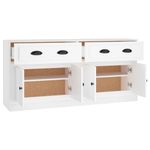 Casa si Gradina - Mobilier - Comode si corpuri - Comode - Servante, 2 piese, alb, lemn prelucrat - Infinity.ro