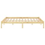 Casa si Gradina - Mobilier - Paturi si accesorii - Paturi - Cadru de pat mic single, 140x190 cm, lemn masiv de pin - Infinity.ro