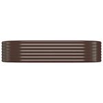 Casa si Gradina - Gradinarit si plante - Plante si ghivece - Ghivece si suporturi - Strat inaltat gradina 175x100x36 cm otel vopsit electrostatic, maro - Infinity.ro
