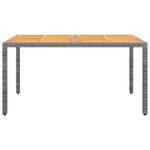 Casa si Gradina - Gradina si terasa - Mobilier exterior - Seturi mobila gradina - Set mobilier de gradina, 5 piese, gri, poliratan si sticla - Infinity.ro