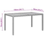 Casa si Gradina - Gradina si terasa - Mobilier exterior - Seturi mobila gradina - Set mobilier de gradina, 5 piese, gri, poliratan si sticla - Infinity.ro