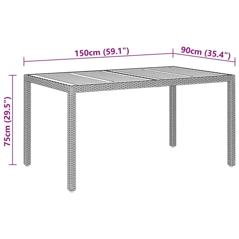 Casa si Gradina - Gradina si terasa - Mobilier exterior - Seturi mobila gradina - Set mobilier de gradina, 5 piese, gri, poliratan si sticla - Infinity.ro