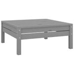 Casa si Gradina - Gradina si terasa - Mobilier exterior - Seturi mobila gradina - Set mobilier de gradina, 7 piese, gri, lemn masiv de pin - Infinity.ro