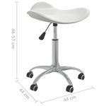 Casa si Gradina - Mobilier - Scaune si fotolii - Scaune - Scaun de salon spa, alb, piele ecologica - Infinity.ro