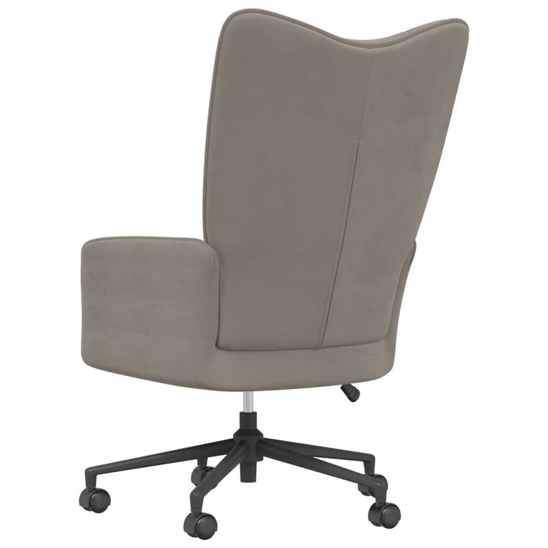 Casa si Gradina - Mobilier - Scaune si fotolii - Fotolii - Fotoliu de relaxare, gri deschis, catifea - Infinity.ro