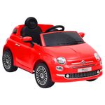 Jucarii, Copii si Bebe - Jucarii si jocuri - Jucarii de exterior - Masinute si vehicule pentru copii - Masina electrica pentru copii Fiat 500, rosu - Infinity.ro