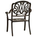 Casa si Gradina - Gradina si terasa - Mobilier exterior - Seturi mobila gradina - Set mobilier bistro, 3 piese, bronz, aluminiu turnat - Infinity.ro