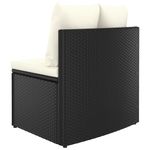 Casa si Gradina - Gradina si terasa - Mobilier exterior - Seturi mobila gradina - Set mobilier de gradina cu perne, 8 piese, negru, poliratan - Infinity.ro