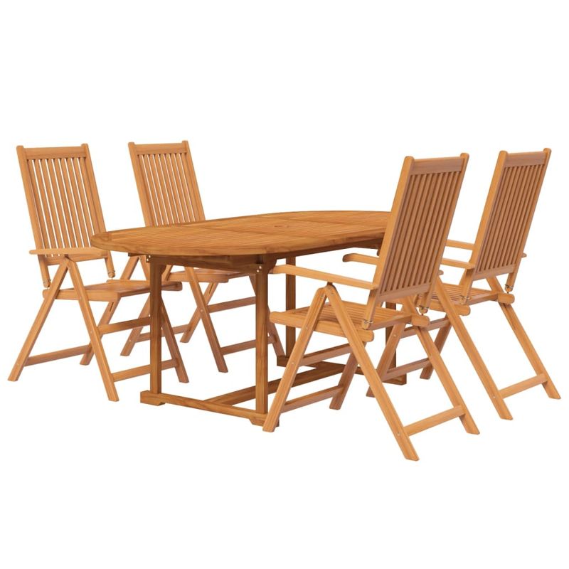 Casa si Gradina - Gradina si terasa - Mobilier exterior - Seturi mobila gradina - Set mobilier de gradina, 5 piese, lemn masiv de acacia - Infinity.ro