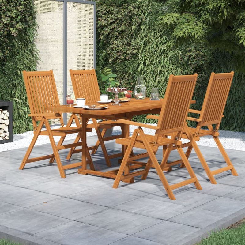 Casa si Gradina - Gradina si terasa - Mobilier exterior - Seturi mobila gradina - Set mobilier de gradina, 5 piese, lemn masiv de acacia - Infinity.ro