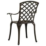 Casa si Gradina - Gradina si terasa - Mobilier exterior - Seturi mobila gradina - Set mobilier bistro, 3 piese, bronz, aluminiu turnat - Infinity.ro