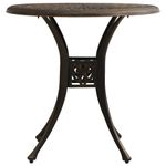 Casa si Gradina - Gradina si terasa - Mobilier exterior - Seturi mobila gradina - Set mobilier bistro, 3 piese, bronz, aluminiu turnat - Infinity.ro