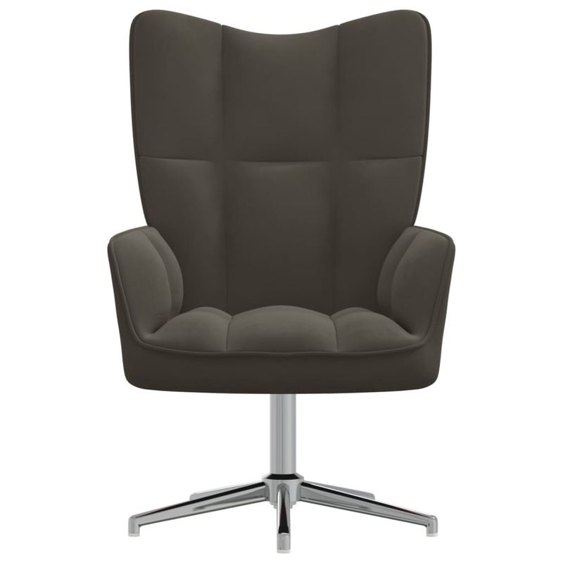 Casa si Gradina - Mobilier - Scaune si fotolii - Fotolii - Fotoliu de relaxare, gri inchis, catifea - Infinity.ro