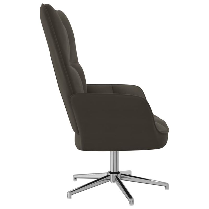 Casa si Gradina - Mobilier - Scaune si fotolii - Fotolii - Fotoliu de relaxare, gri inchis, catifea - Infinity.ro