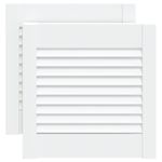 Casa si Gradina - Mobilier - Dulapuri si sifoniere - Dulapuri - Usa de dulap cu design lambriu, 5x39,4 cm lemn masiv pin, cantitate în pachet: 2, alb, mărime 39.5x39.4 cm - Infinity.ro
