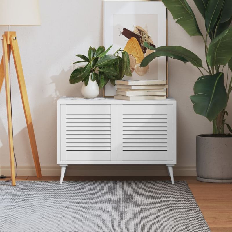 Casa si Gradina - Mobilier - Dulapuri si sifoniere - Dulapuri - Usa de dulap cu design lambriu, 5x39,4 cm lemn masiv pin, cantitate în pachet: 2, alb, mărime 39.5x39.4 cm - Infinity.ro