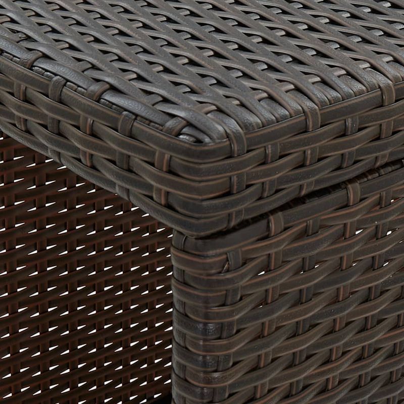 Casa si Gradina - Gradina si terasa - Mobilier exterior - Seturi mobila gradina - Set mobilier bar de gradina cu perne, 5 piese, maro, poliratan - Infinity.ro