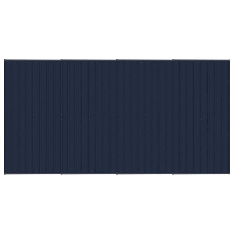 Petshop - Accesorii petshop - Culcusuri si custi - Custi interior si exterior - Padoc pentru caini de exterior cu acoperis, 7,37 m², otel - Infinity.ro