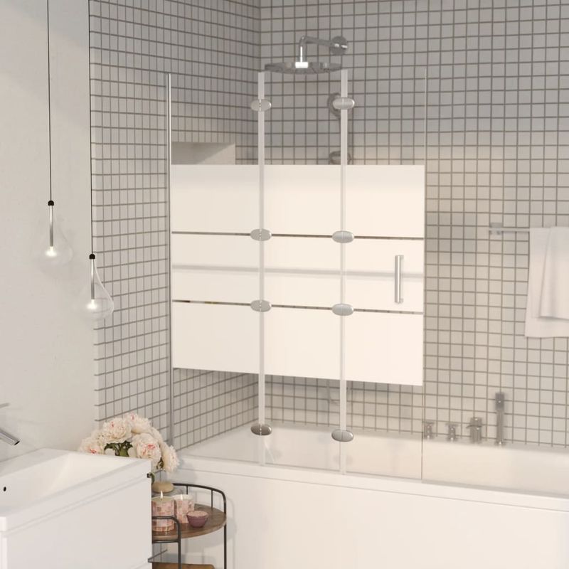 Casa si Gradina - Sanitare - Cazi si cabine de dus - Cabine dus - Cabina de dus pliabila, alb, 100x140 cm, ESG - Infinity.ro
