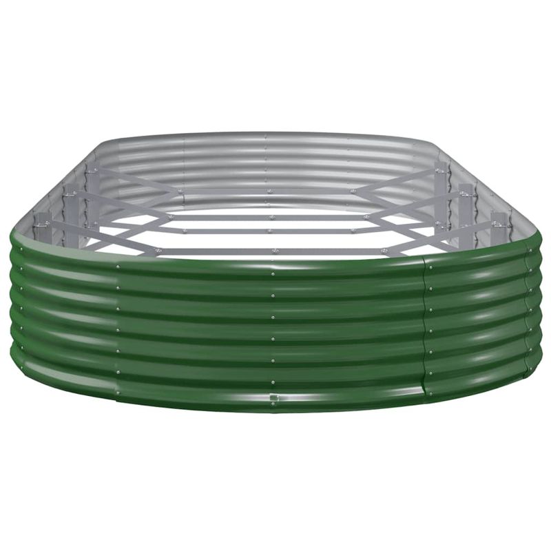 Casa si Gradina - Gradinarit si plante - Plante si ghivece - Ghivece si suporturi - Strat inaltat gradina 373x140x36 cm otel vopsit electrostatic, verde - Infinity.ro
