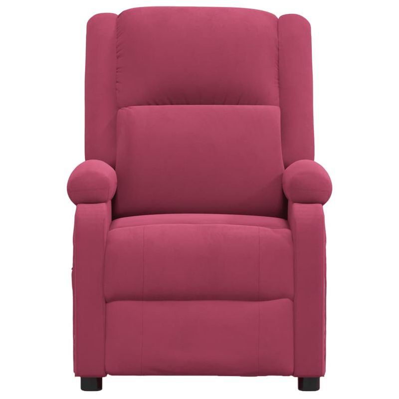 Casa si Gradina - Mobilier - Scaune si fotolii - Fotolii - Fotoliu rabatabil, rosu vin, catifea - Infinity.ro