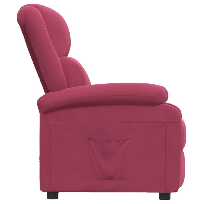 Casa si Gradina - Mobilier - Scaune si fotolii - Fotolii - Fotoliu rabatabil, rosu vin, catifea - Infinity.ro