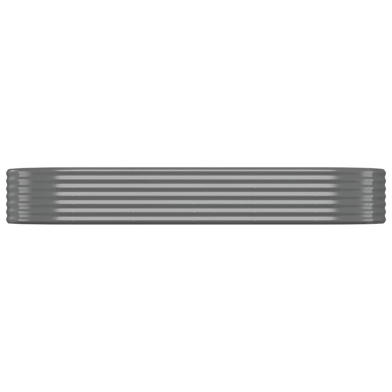 Casa si Gradina - Gradinarit si plante - Plante si ghivece - Ghivece si suporturi - Strat inaltat gradina 249x100x36 cm otel vopsit electrostatic, gri - Infinity.ro