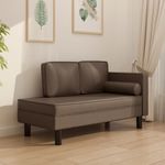 Casa si Gradina - Mobilier - Canapele si coltare - Coltare - Coltar cu perne si suport, marrone, piele artificiala - Infinity.ro