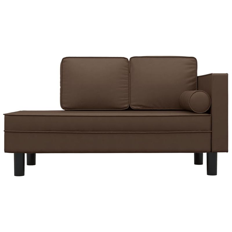Casa si Gradina - Mobilier - Canapele si coltare - Coltare - Coltar cu perne si suport, marrone, piele artificiala - Infinity.ro