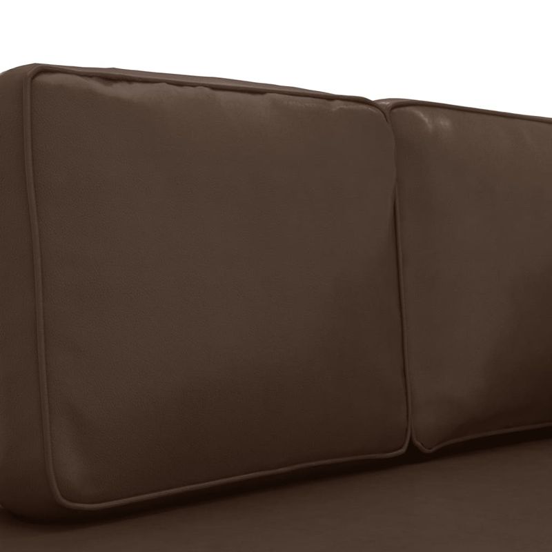 Casa si Gradina - Mobilier - Canapele si coltare - Coltare - Coltar cu perne si suport, marrone, piele artificiala - Infinity.ro