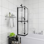 Casa si Gradina - Sanitare - Cazi si cabine de dus - Cabine dus - Cabina de dus pliabila, negru, 80x140 cm, ESG - Infinity.ro