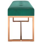 Casa si Gradina - Mobilier - Canapele si coltare - Banchete - Banca, verde inchis, 110x36x45 cm, catifea - Infinity.ro