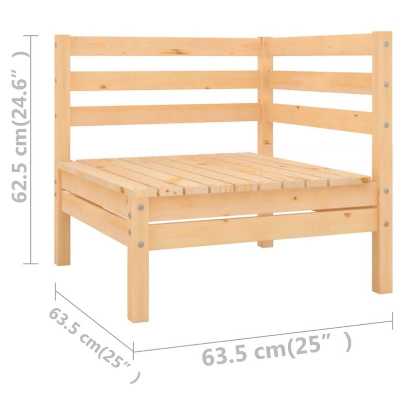 Casa si Gradina - Gradina si terasa - Mobilier exterior - Seturi mobila gradina - Set mobilier de gradina, 4 piese, lemn masiv de pin - Infinity.ro