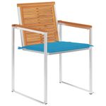 Casa si Gradina - Gradina si terasa - Mobilier exterior - Scaune si sezlonguri gradina - Scaune de gradina cu perne, 2 buc., lemn masiv acacia si otel - Infinity.ro