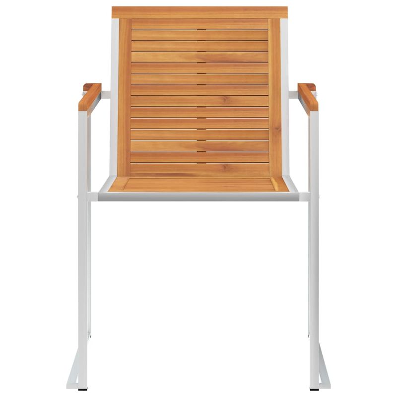 Casa si Gradina - Gradina si terasa - Mobilier exterior - Scaune si sezlonguri gradina - Scaune de gradina cu perne, 2 buc., lemn masiv acacia si otel - Infinity.ro