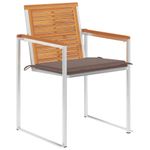 Casa si Gradina - Gradina si terasa - Mobilier exterior - Scaune si sezlonguri gradina - Scaune de gradina cu perne, 4 buc., lemn masiv de acacia - Infinity.ro