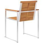 Casa si Gradina - Gradina si terasa - Mobilier exterior - Scaune si sezlonguri gradina - Scaune de gradina cu perne, 4 buc., lemn masiv de acacia - Infinity.ro