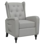 Casa si Gradina - Mobilier - Scaune si fotolii - Fotolii - Fotoliu rabatabil, gri deschis, catifea - Infinity.ro
